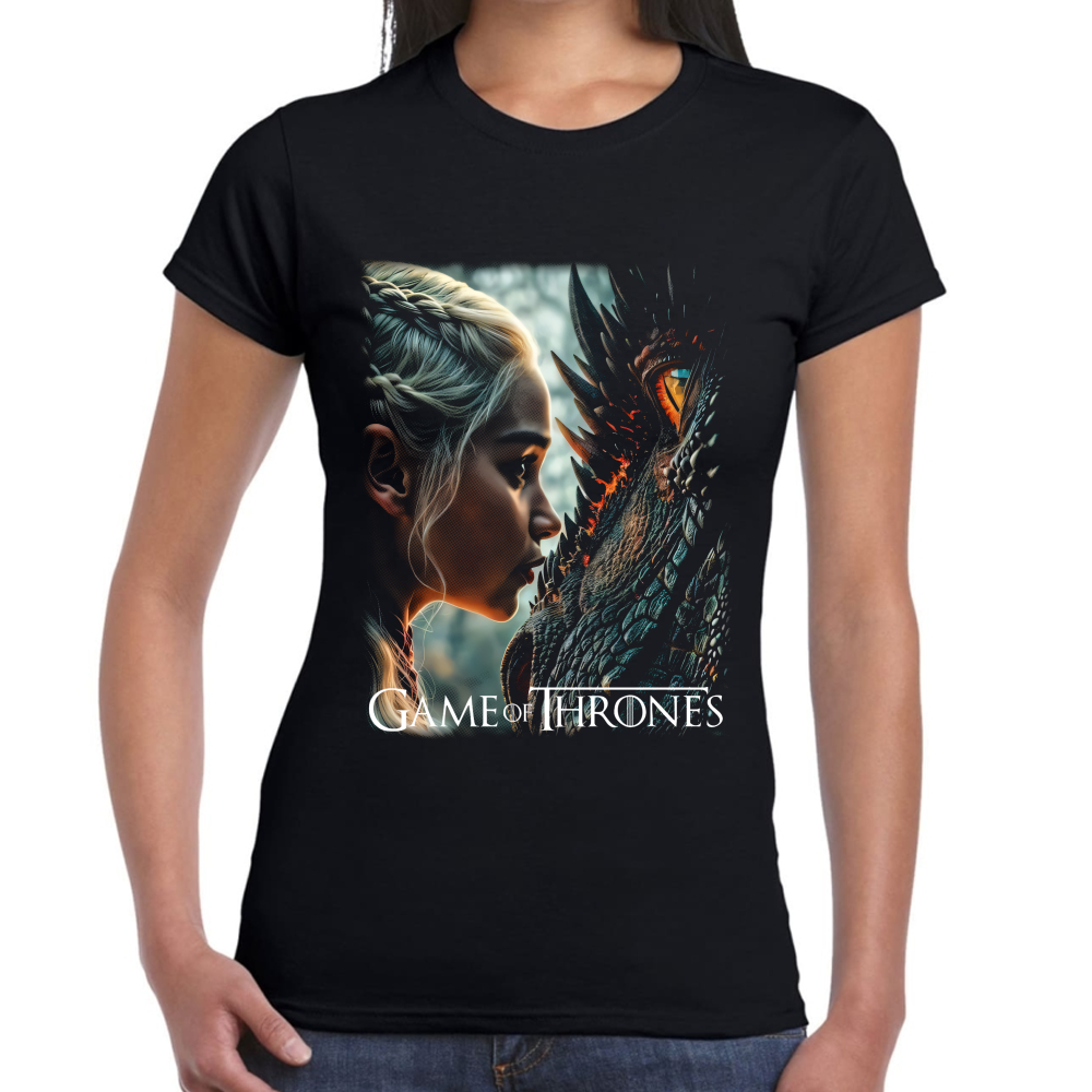 Playera Game of Thrones Madre de Dragones Algodón Premium #0002426