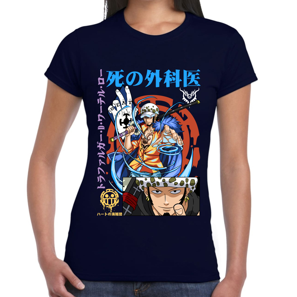 Playera Trafalgar Law One Piece Algodón Premium #0002428
