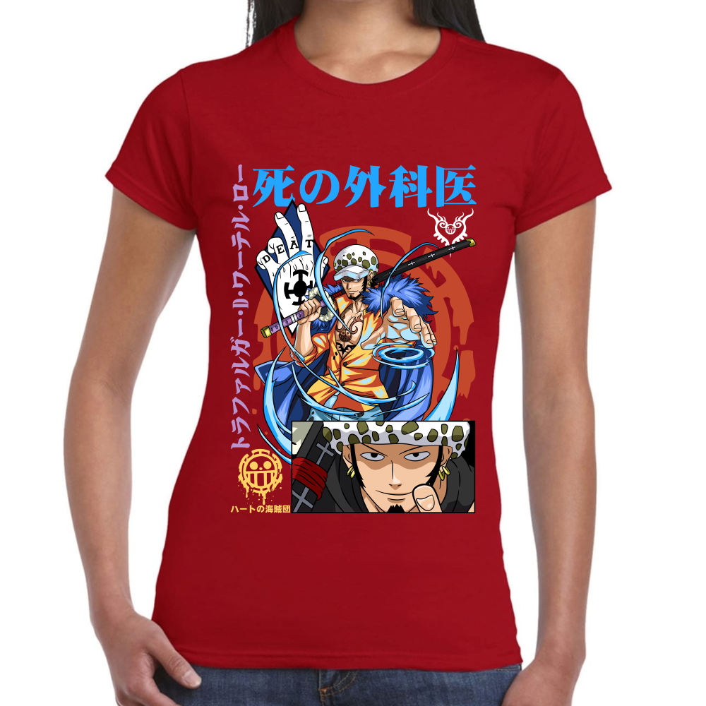 Playera Trafalgar Law One Piece Algodón Premium #0002428