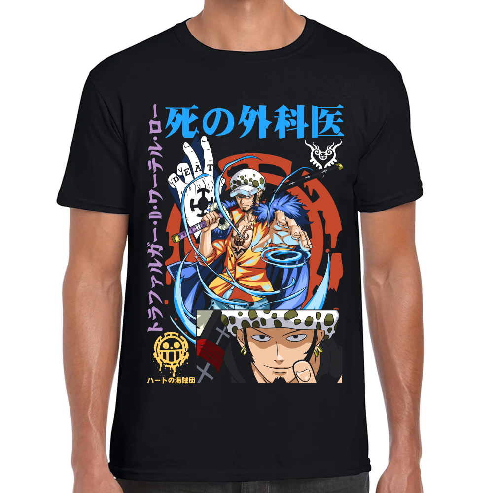 Playera Trafalgar Law One Piece Algodón Premium #0002428 Imagen principal del producto