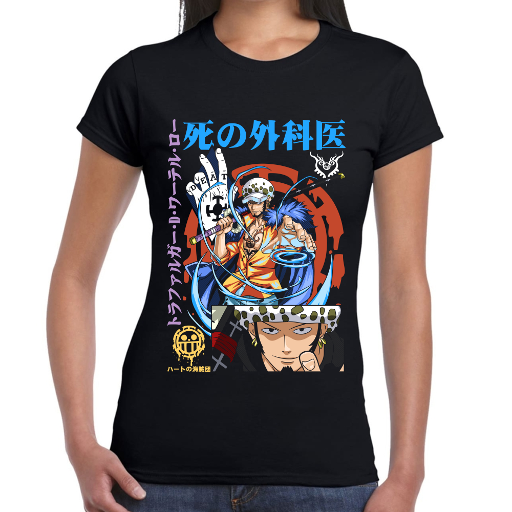 Playera Trafalgar Law One Piece Algodón Premium #0002428