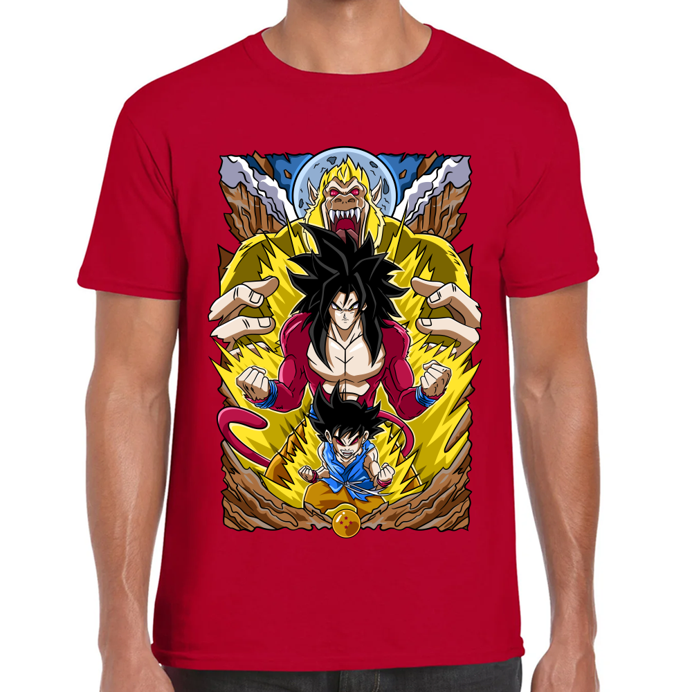 Playera Dragon Ball Goku SSJ4 Algodón Premium #0002431