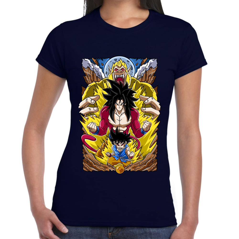 Playera Dragon Ball Goku SSJ4 Algodón Premium #0002431
