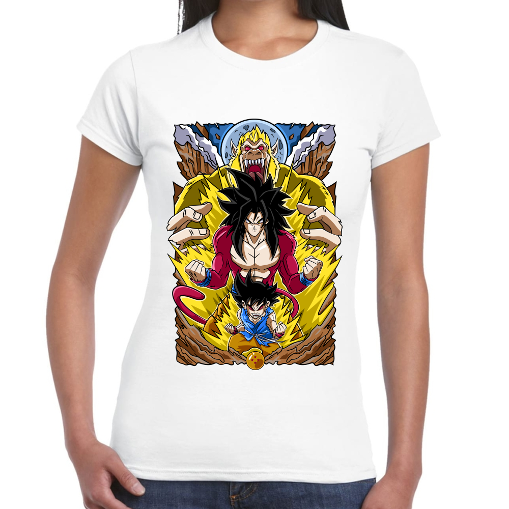 Playera Dragon Ball Goku SSJ4 Algodón Premium #0002431