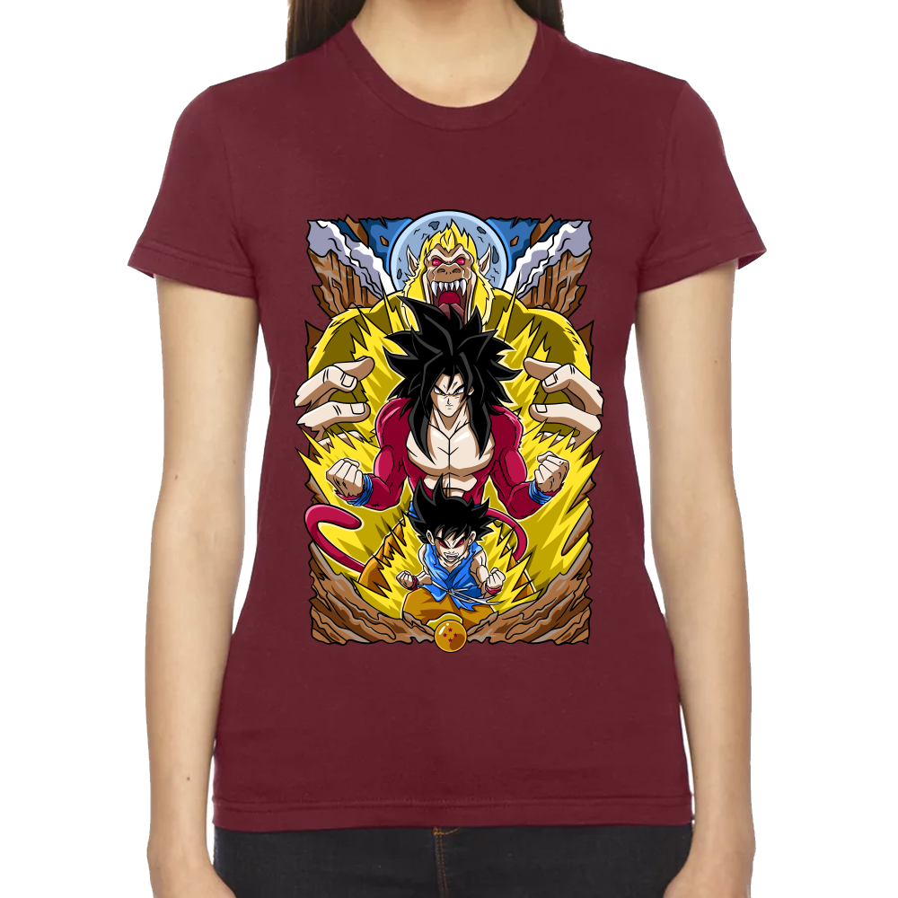 Playera Dragon Ball Goku SSJ4 Algodón Premium #0002431