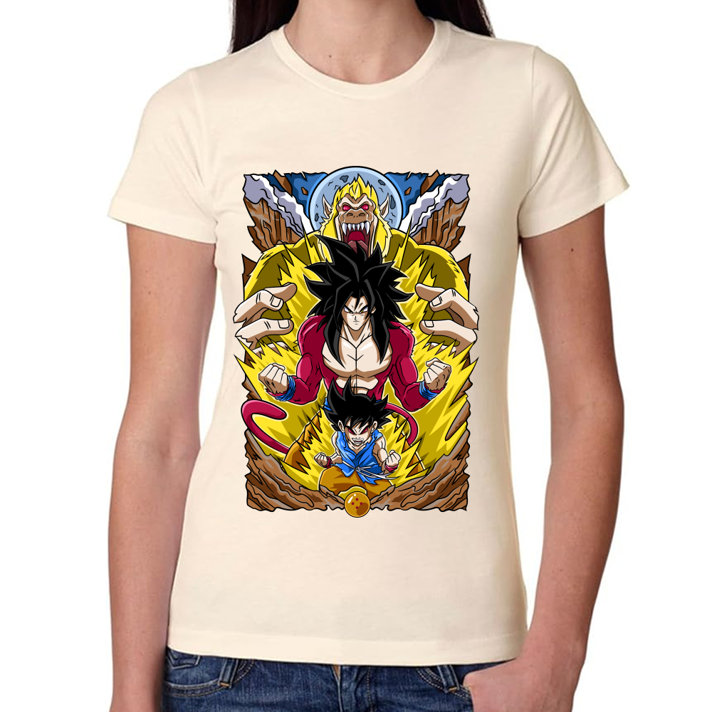 Playera Dragon Ball Goku SSJ4 Algodón Premium #0002431