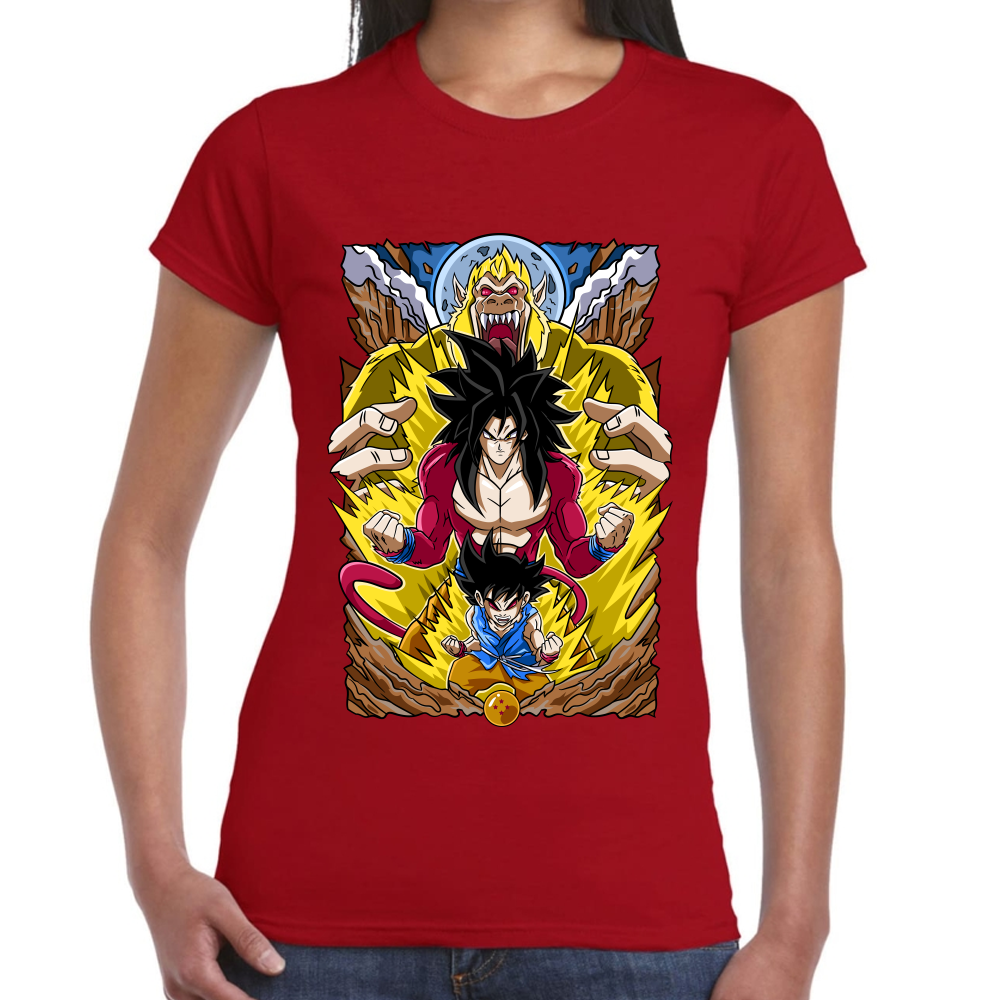 Playera Dragon Ball Goku SSJ4 Algodón Premium #0002431