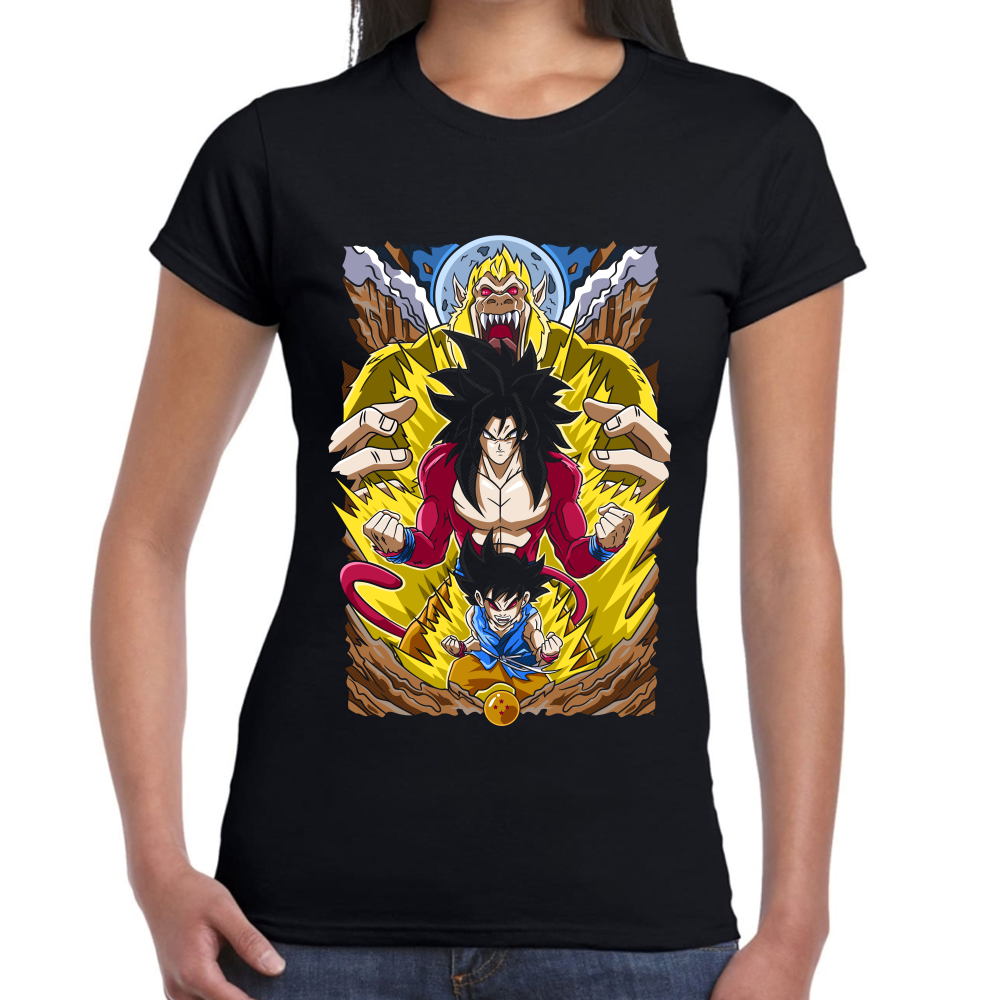 Playera Dragon Ball Goku SSJ4 Algodón Premium #0002431
