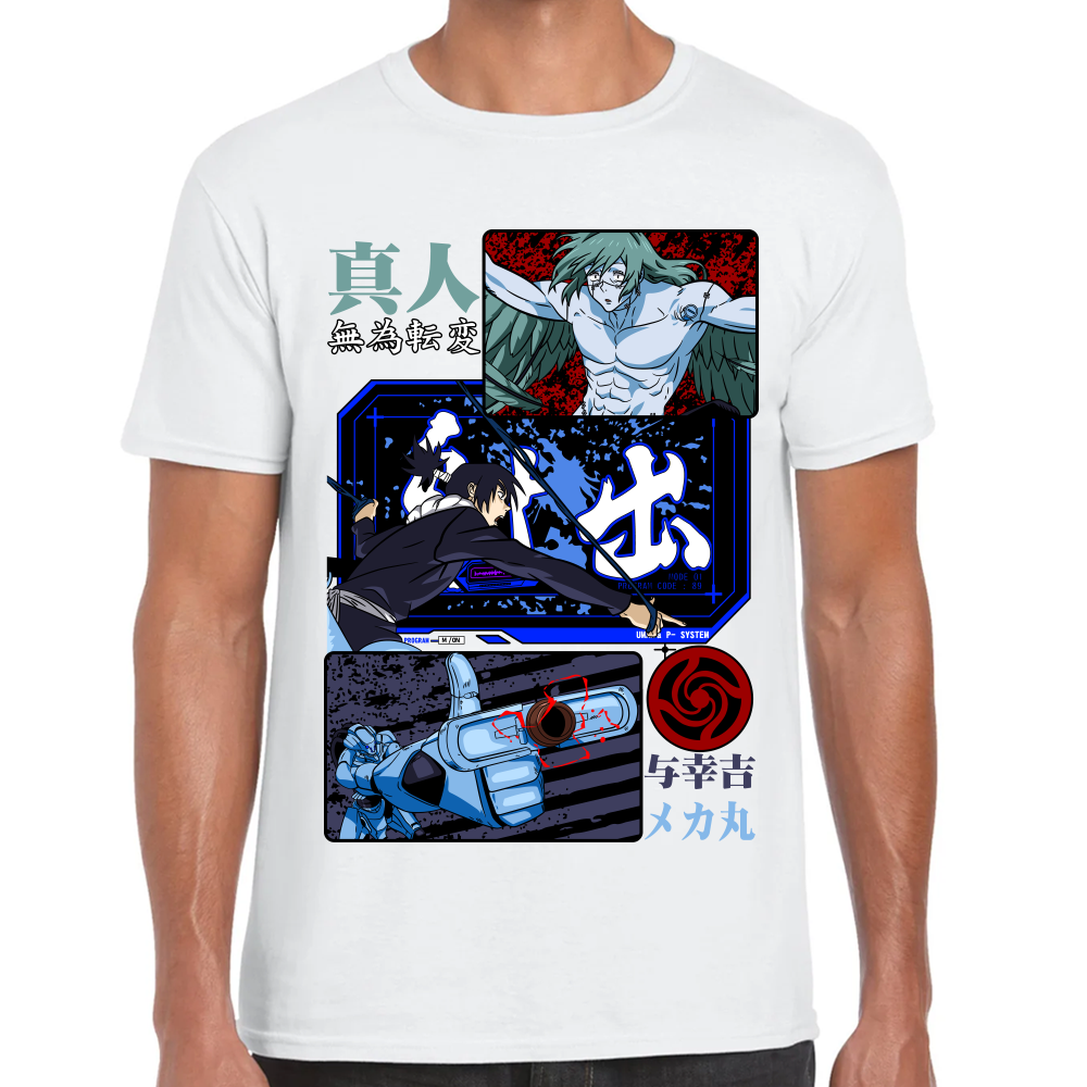 Playera Mechamaru vs Mahito Jujutsu Kaisen Algodón Premium #0002435