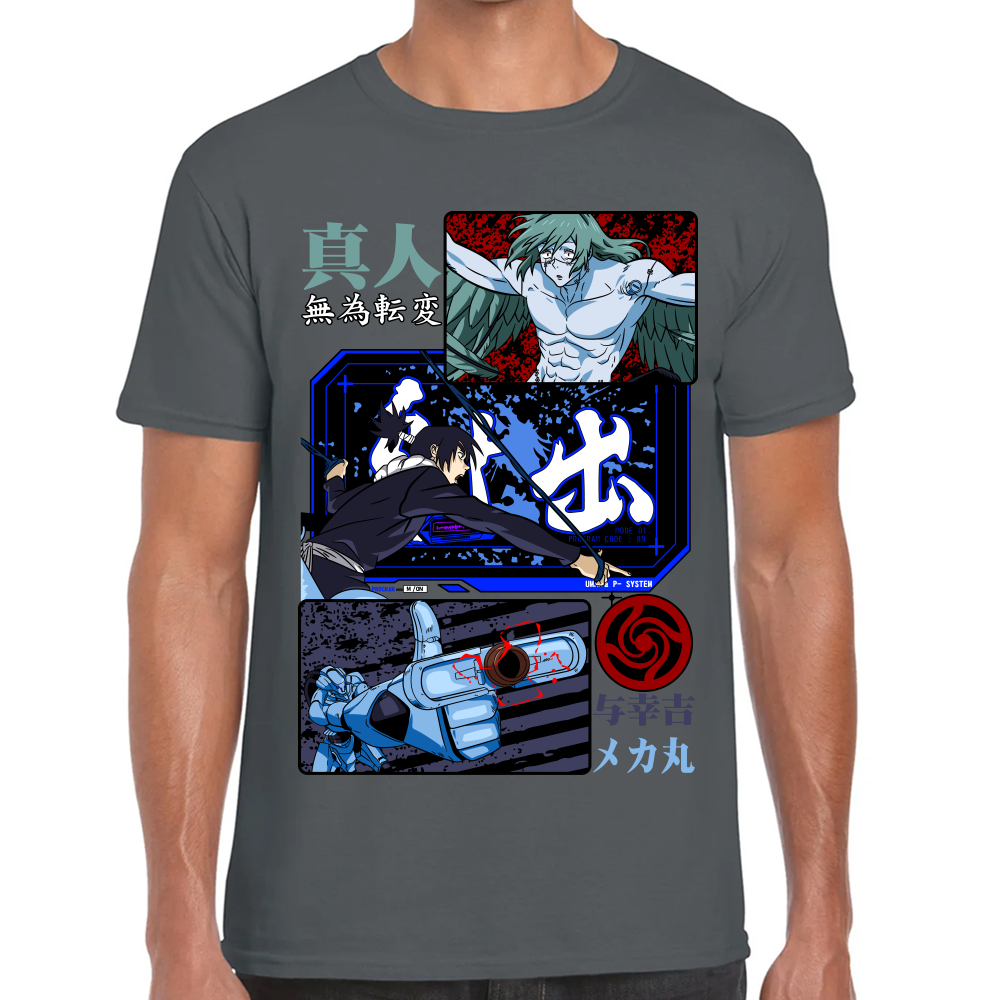 Playera Mechamaru vs Mahito Jujutsu Kaisen Algodón Premium #0002435
