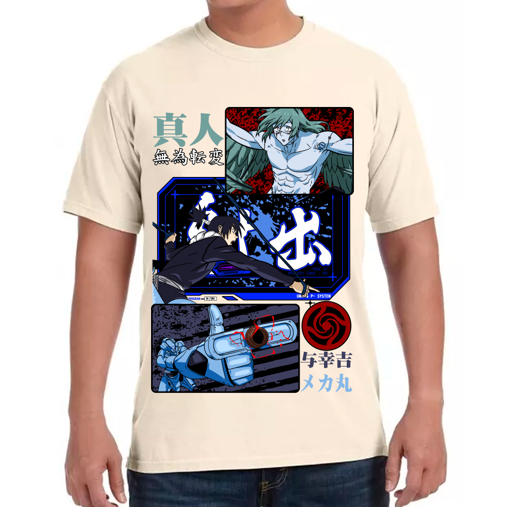 Playera Mechamaru vs Mahito Jujutsu Kaisen Algodón Premium #0002435
