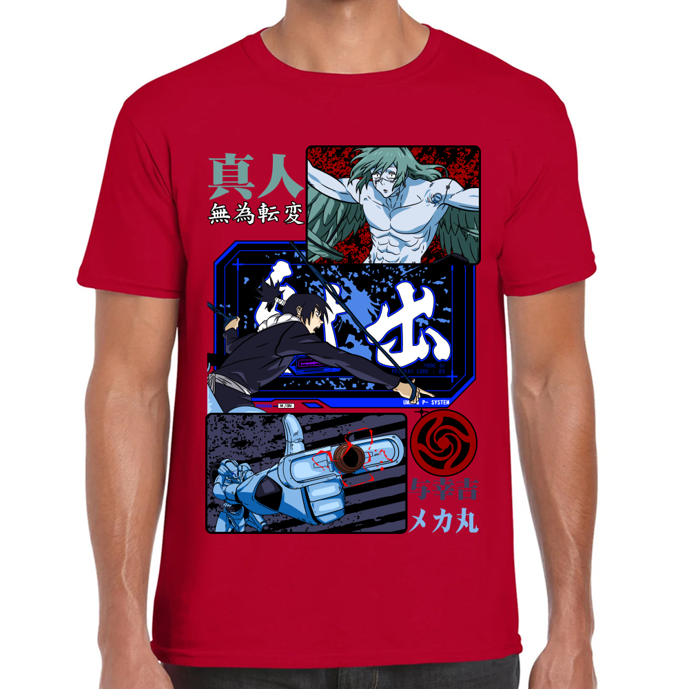 Playera Mechamaru vs Mahito Jujutsu Kaisen Algodón Premium #0002435