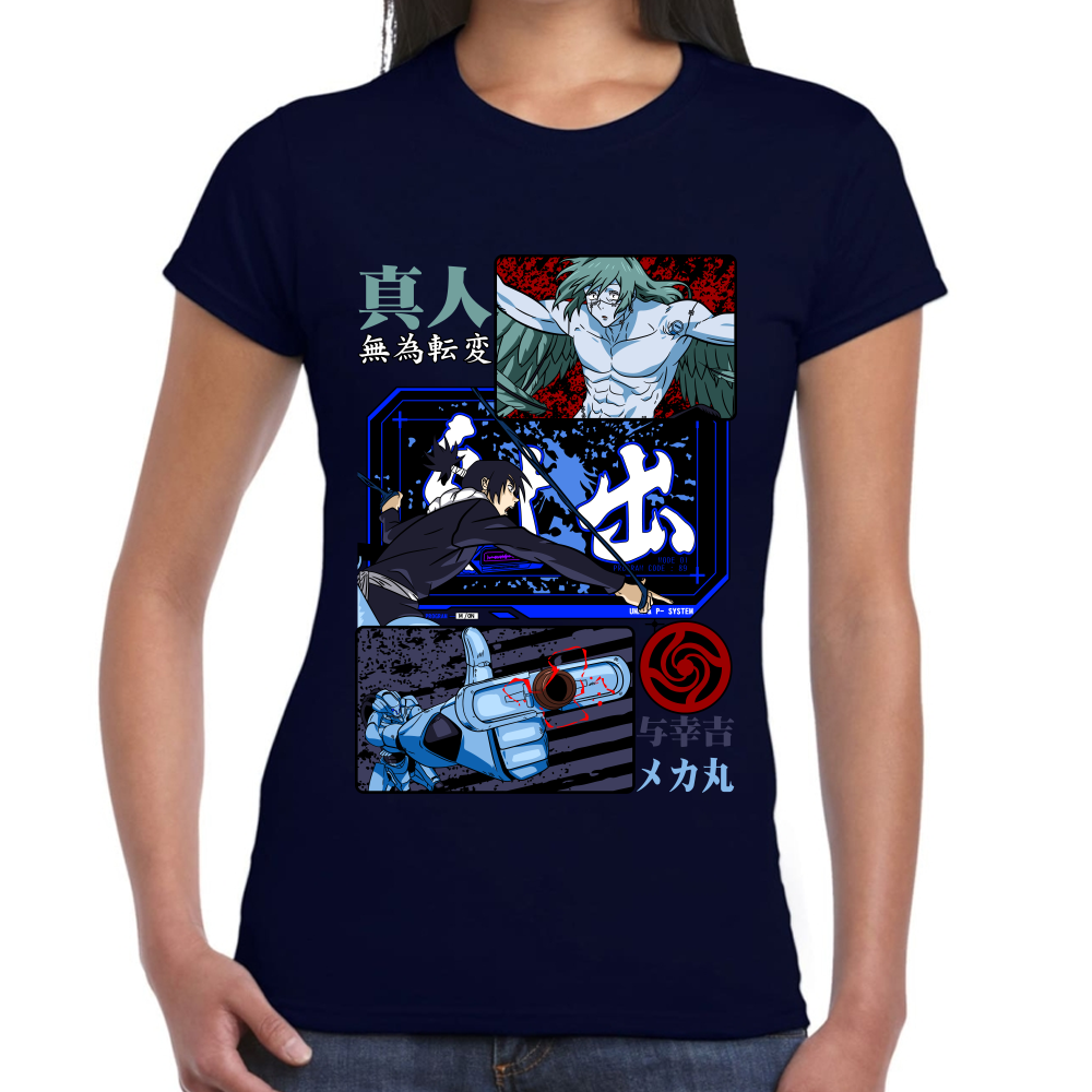 Playera Mechamaru vs Mahito Jujutsu Kaisen Algodón Premium #0002435