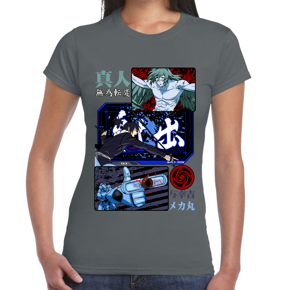 Playera Mechamaru vs Mahito Jujutsu Kaisen Algodón Premium #0002435