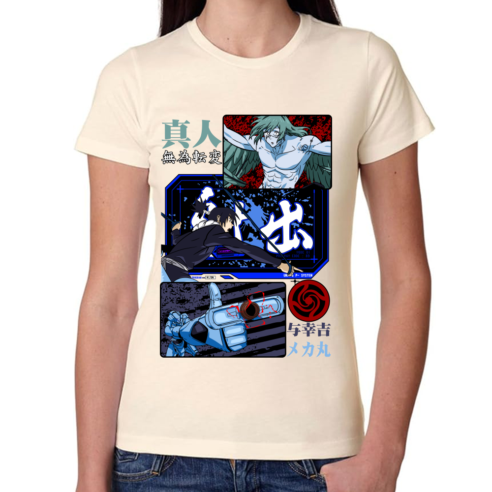 Playera Mechamaru vs Mahito Jujutsu Kaisen Algodón Premium #0002435