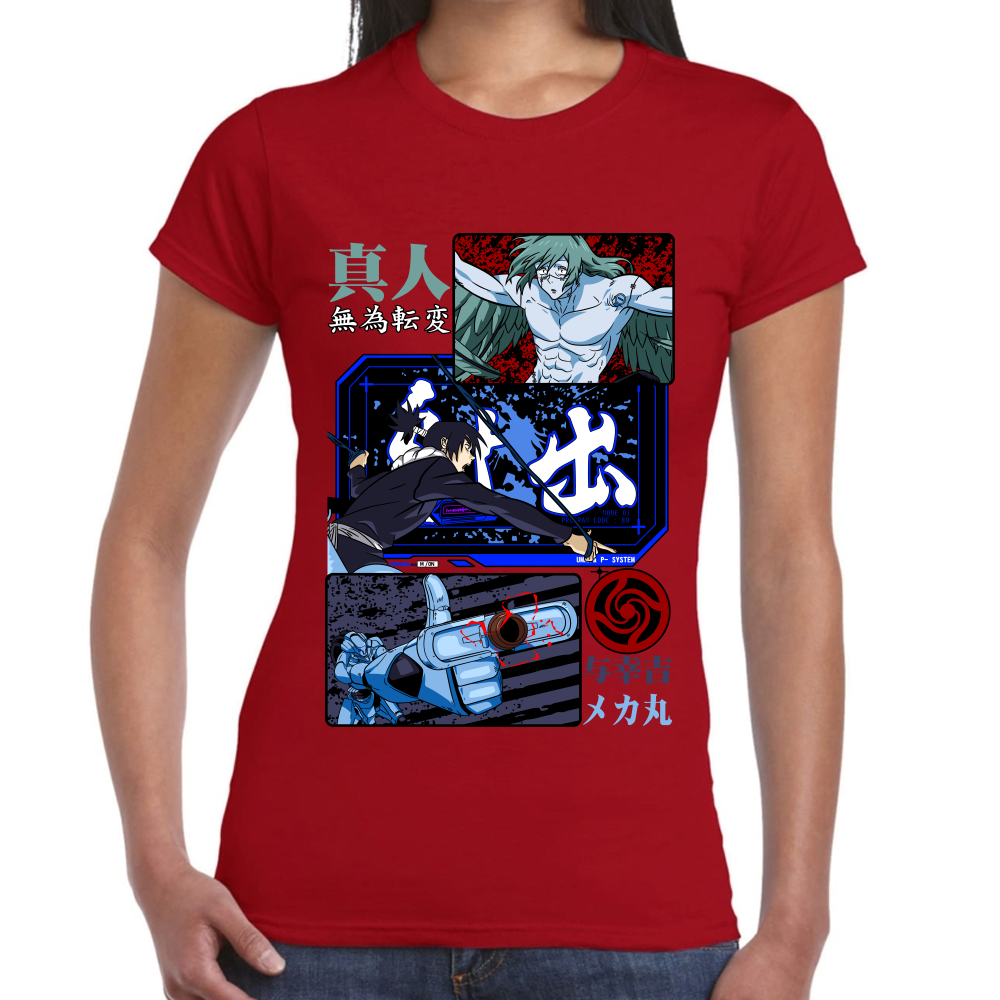 Playera Mechamaru vs Mahito Jujutsu Kaisen Algodón Premium #0002435