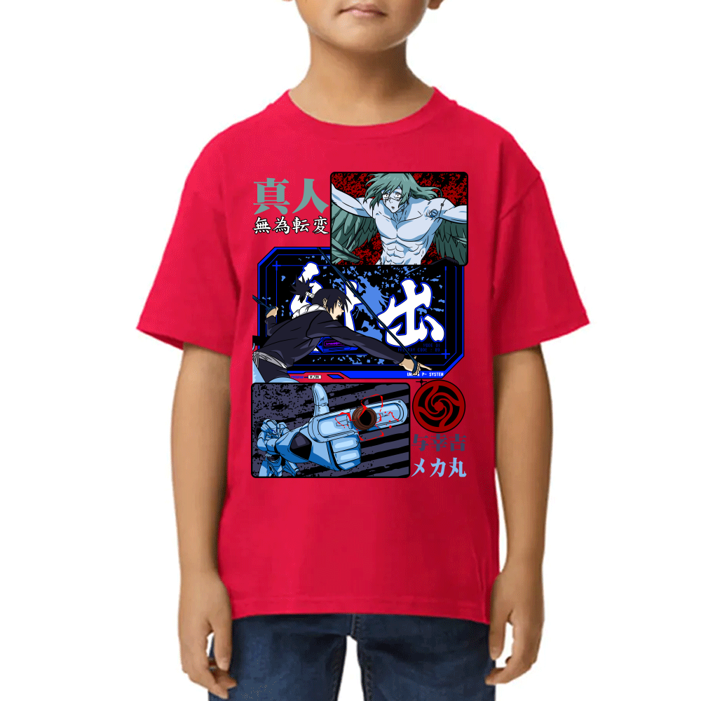 Playera de Niño Mechamaru vs Mahito Jujutsu Kaisen Algodón Premium #0002435