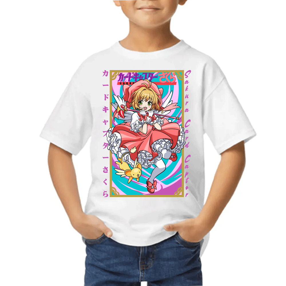 Playera de Niño Sakura Card Captor Algodón Premium #0002436