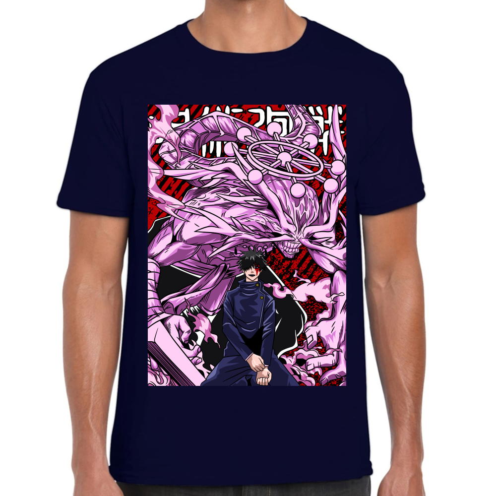Playera Mahoraga vs Megumi Jujutsu Kaisen Algodón Premium #0002438 Imagen principal del producto