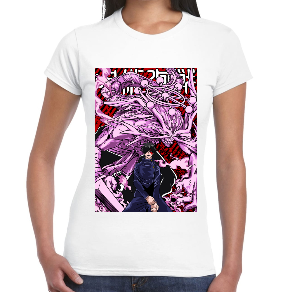 Playera Mahoraga vs Megumi Jujutsu Kaisen Algodón Premium #0002438