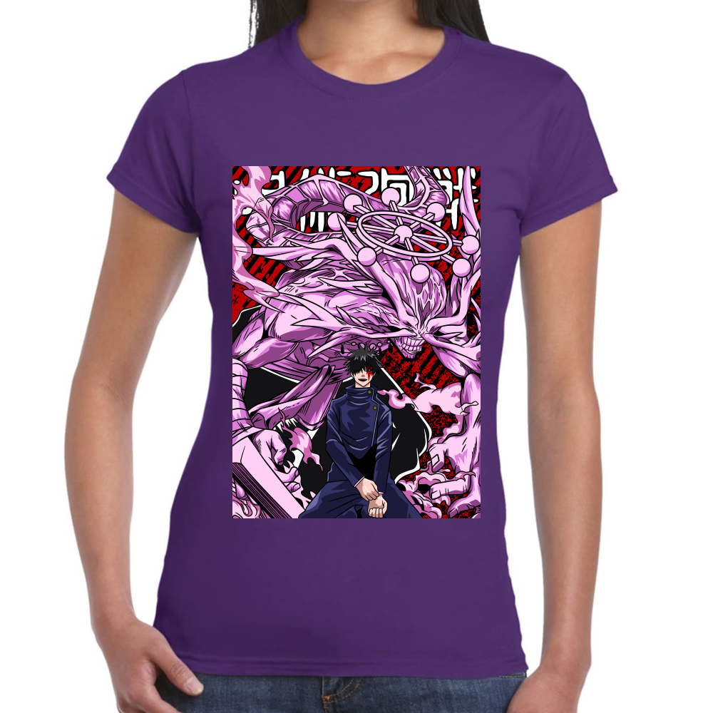 Playera Mahoraga vs Megumi Jujutsu Kaisen Algodón Premium #0002438
