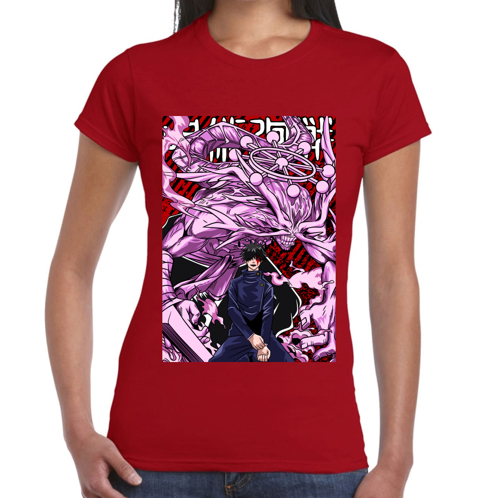 Playera Mahoraga vs Megumi Jujutsu Kaisen Algodón Premium #0002438