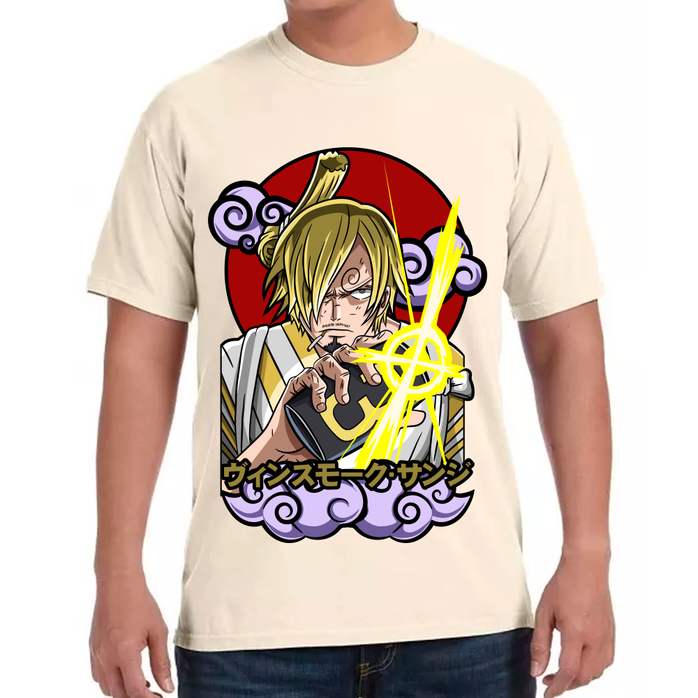 Playera Sanji Wano One Piece Algodón Premium #0002440