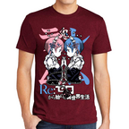Playera Rem y Ram Re Zero Algodón Premium #0002442