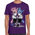 Playera Rem y Ram Re Zero Algodón Premium #0002442
