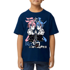 Playera de Niño Rem y Ram Re Zero Algodón Premium #0002442