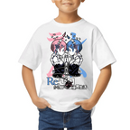 Playera de Niño Rem y Ram Re Zero Algodón Premium #0002442