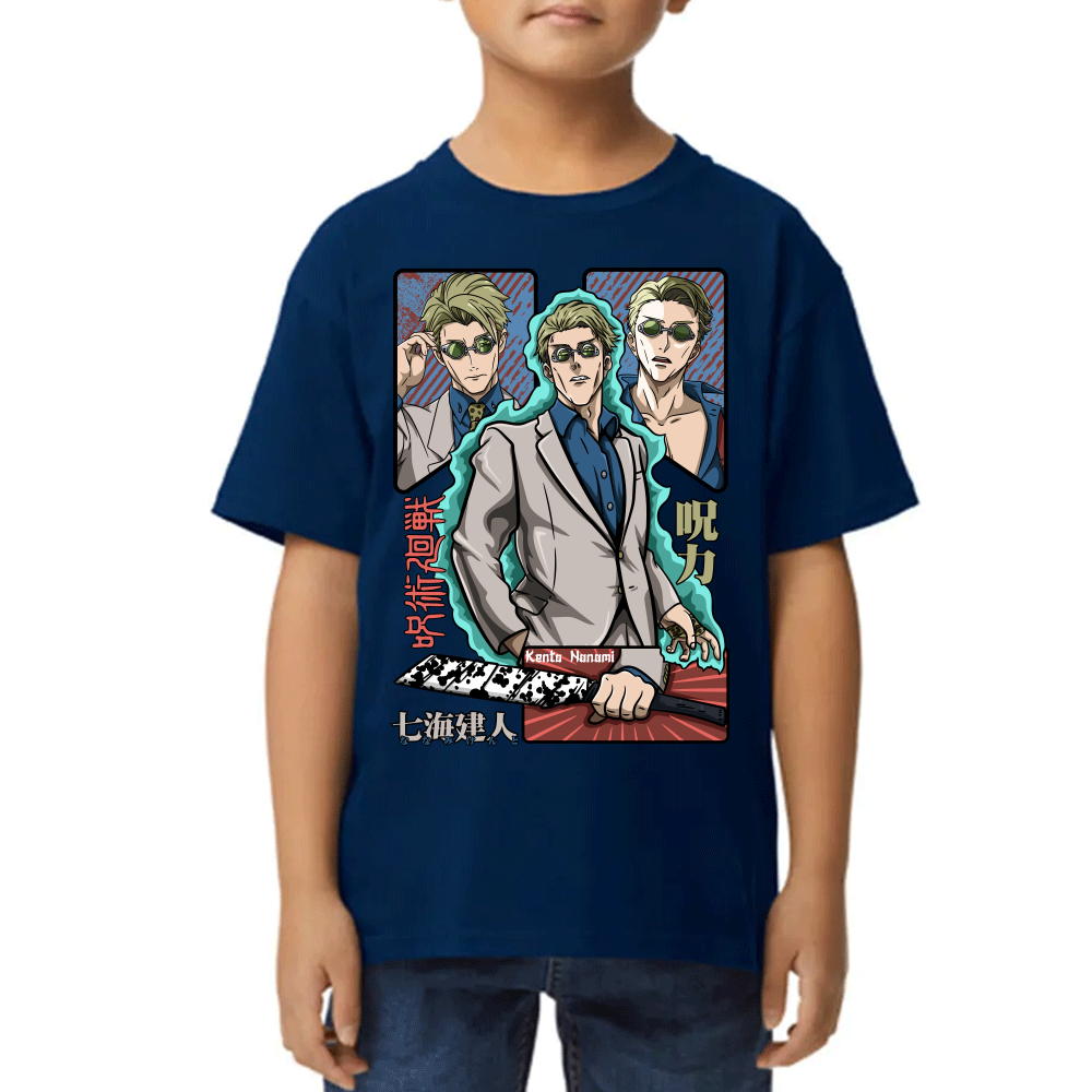 Playera de Niño Kento Nanami Jujutsu Kaisen Algodón Premium #0002443