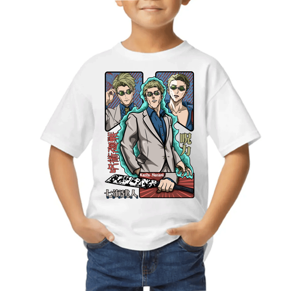 Playera de Niño Kento Nanami Jujutsu Kaisen Algodón Premium #0002443