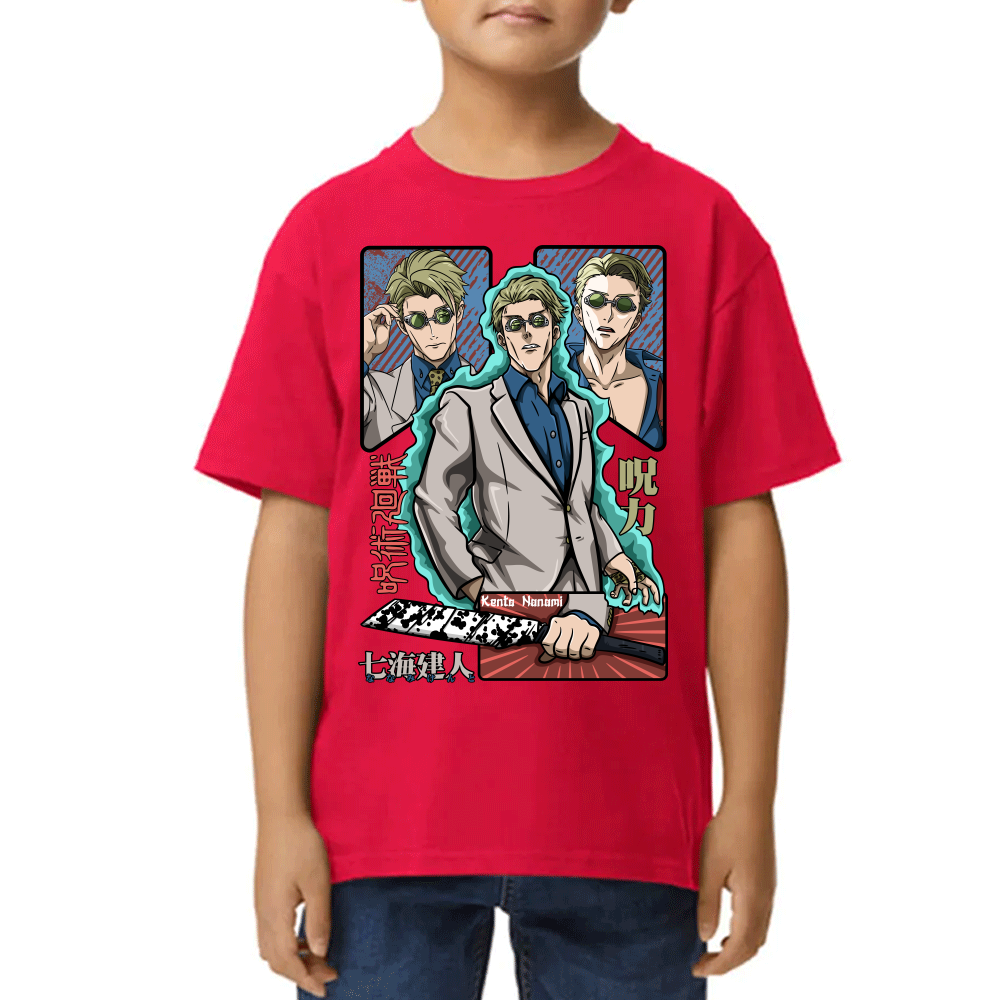 Playera de Niño Kento Nanami Jujutsu Kaisen Algodón Premium #0002443