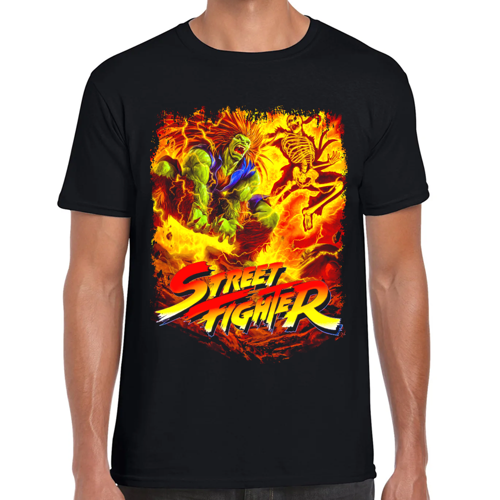 Playera Blanka Street Fighter Algodón Premium #0002447 Imagen principal del producto