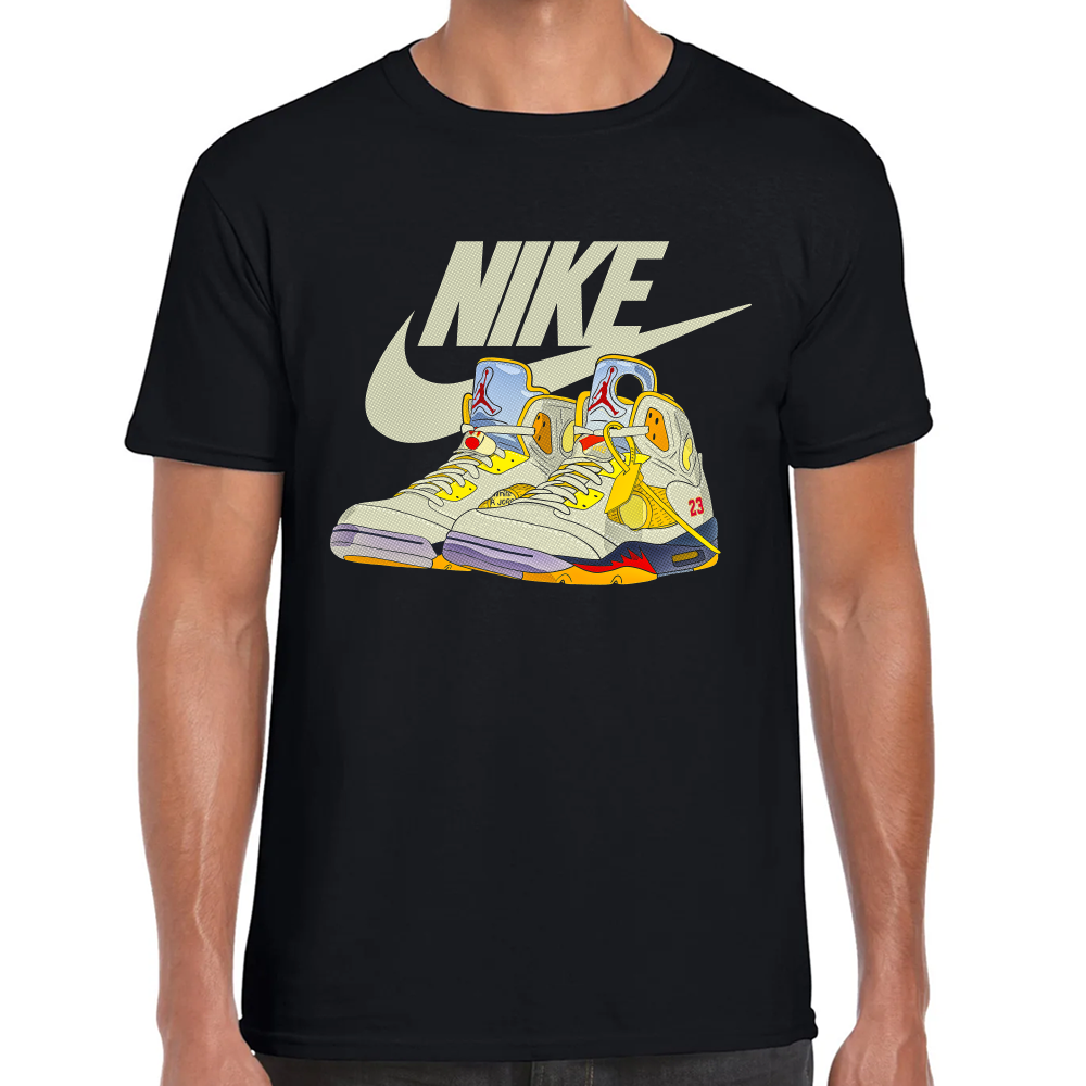 Playera Michael Jordan Tenis Retro Nike Algodón Premium #0002449