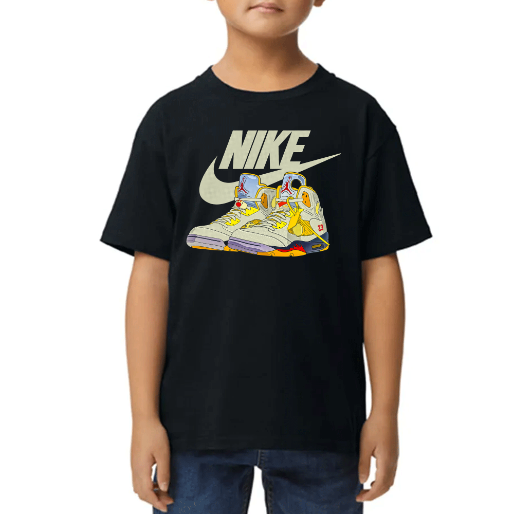 Playera de Niño Michael Jordan Tenis Retro Nike Algodón Premium #0002449
