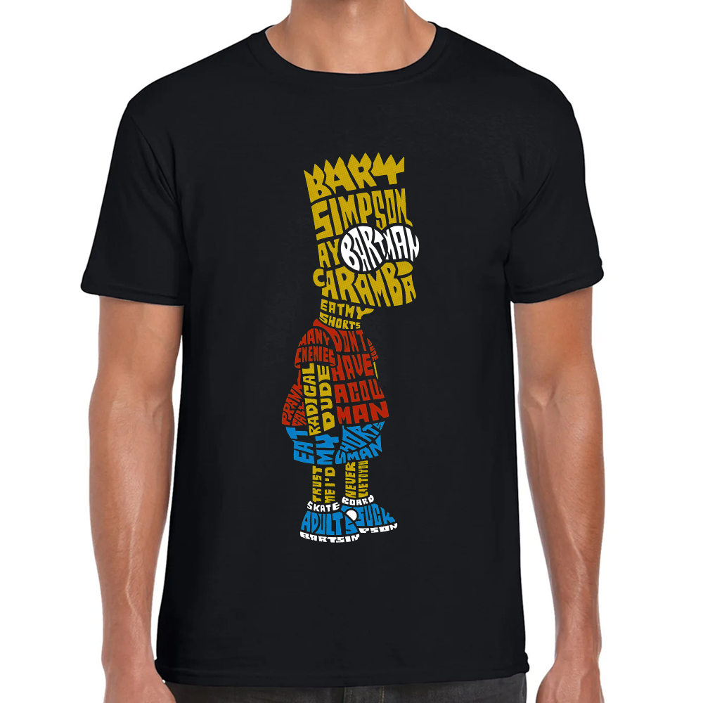 Playera Bart Los Simpsons Letras Algodón Premium #0002452 Imagen principal del producto