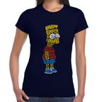 Playera Bart Los Simpsons Letras Algodón Premium #0002452