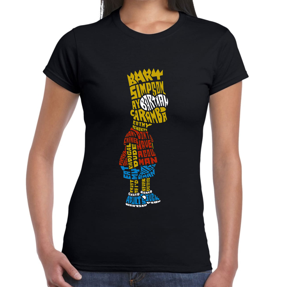 Playera Bart Los Simpsons Letras Algodón Premium #0002452 Imagen secundaria del producto