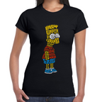 Playera Bart Los Simpsons Letras Algodón Premium #0002452