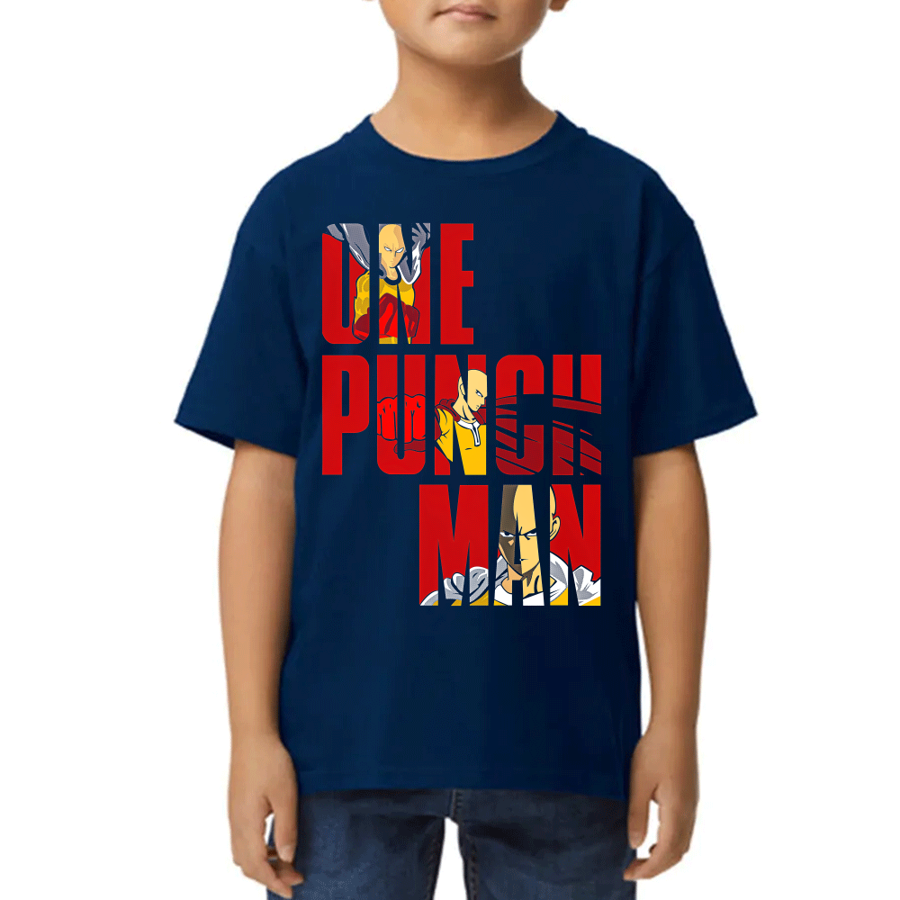 Playera de Niño Saitama One Punch-Man Algodón Premium #0002454