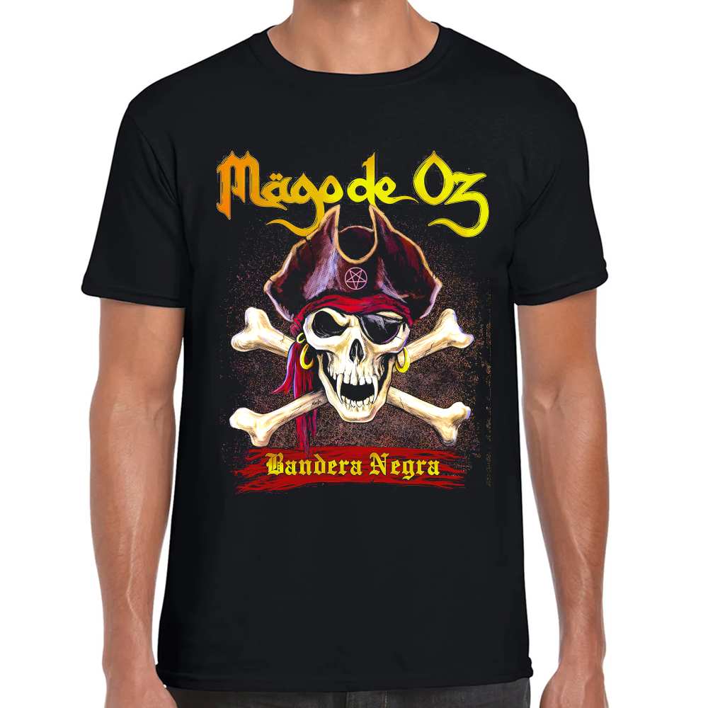 Playera Mago de Oz Bandera Negra Algodón Premium #0002455
