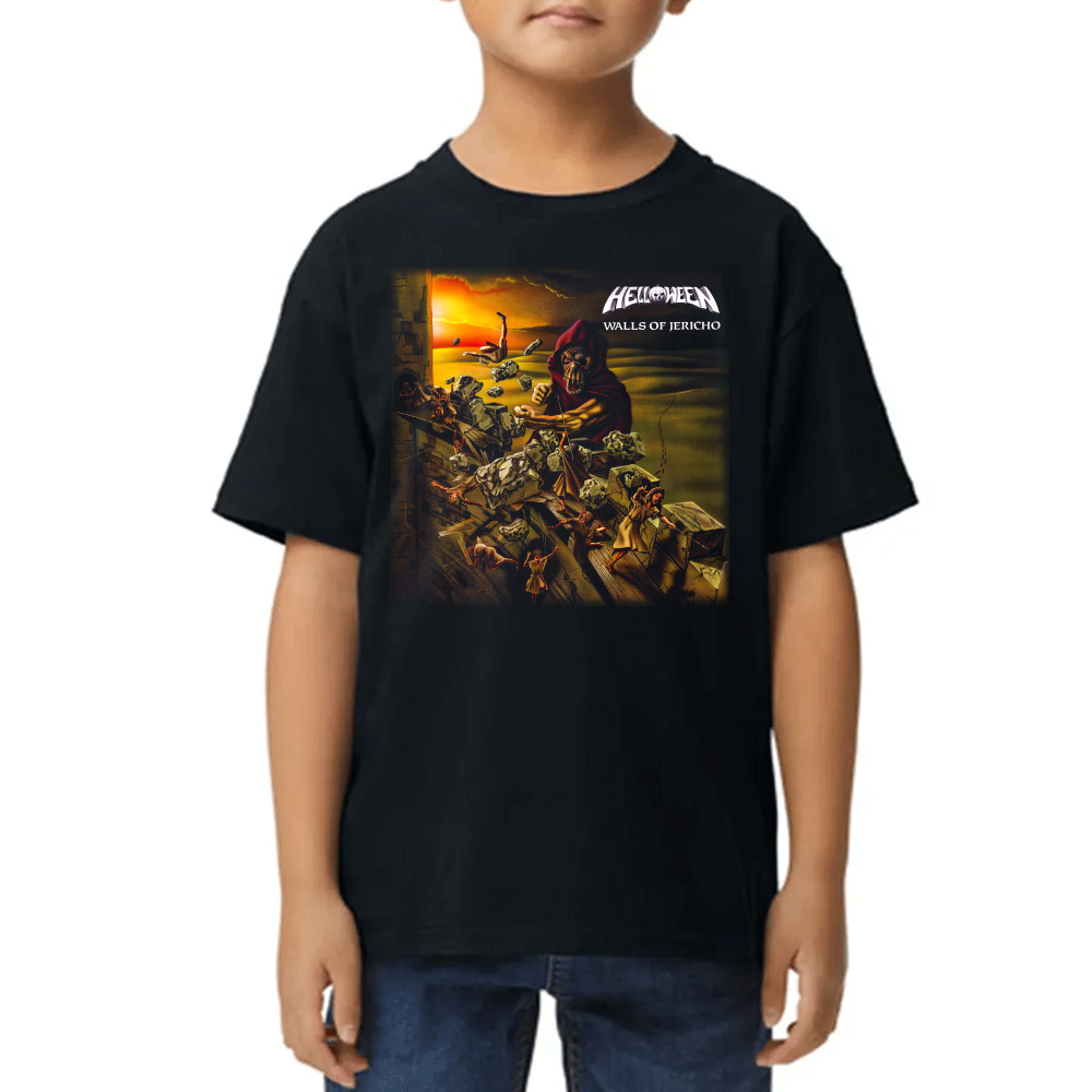 Playera de Niño Helloween Walls of Jericho Algodón Premium #0002458