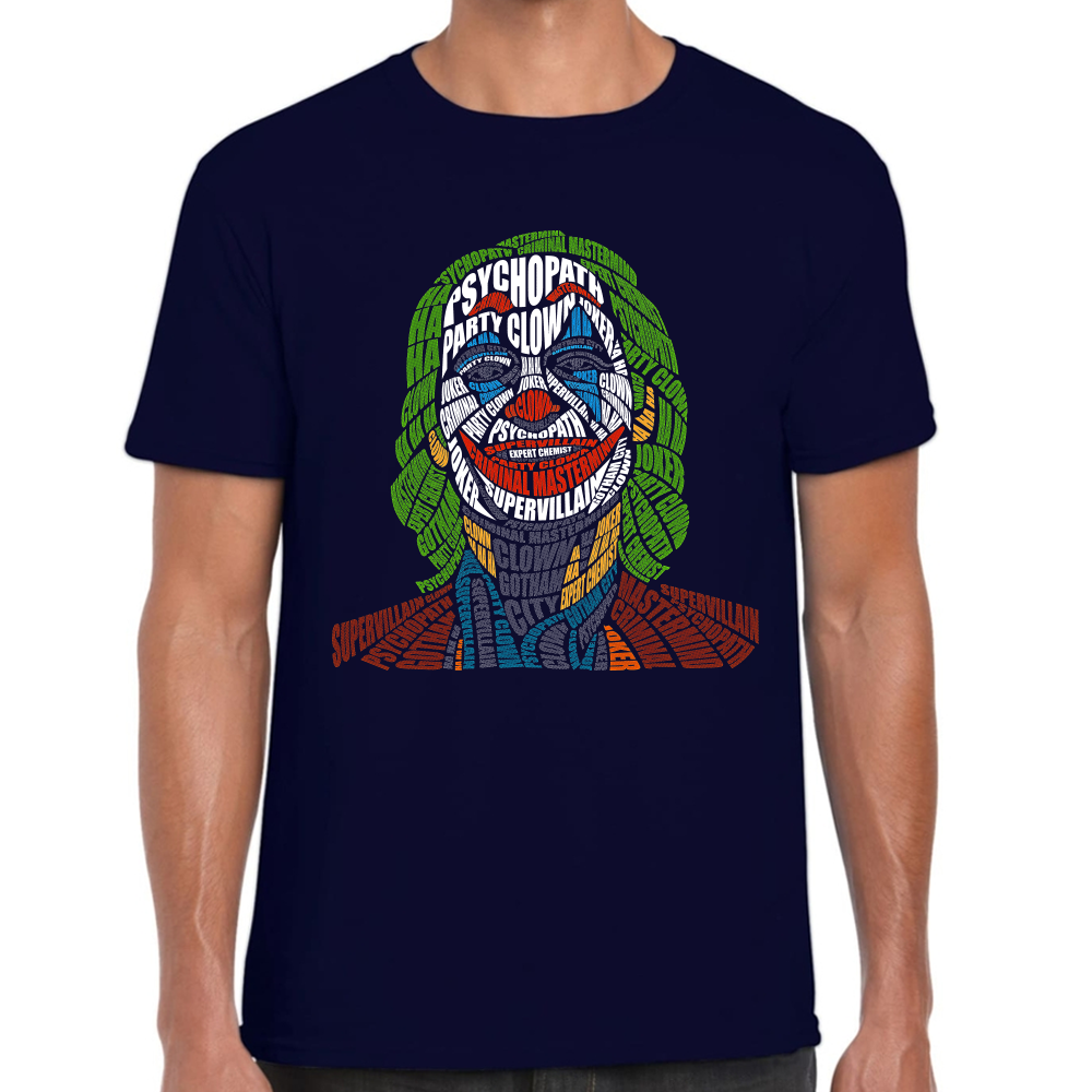 Playera Joker Letras Algodón Premium #0002459