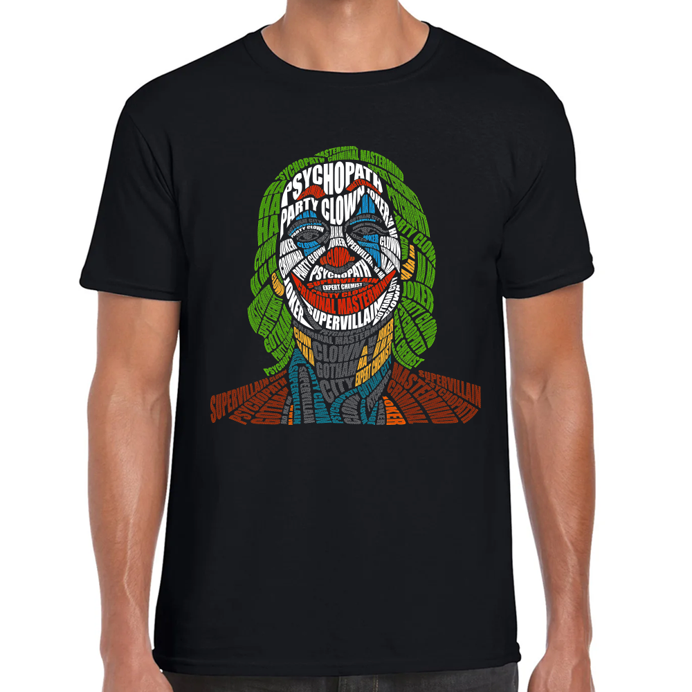 Playera Joker Letras Algodón Premium #0002459