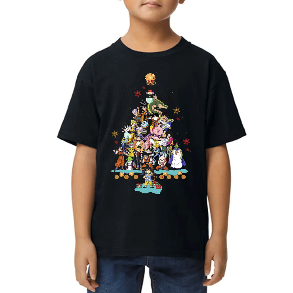 Playera de Navidad Dragon Ball Z Algodón Premium #0002461