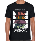 Playera Gorillaz Demon Days Poster Algodón Premium #0002464