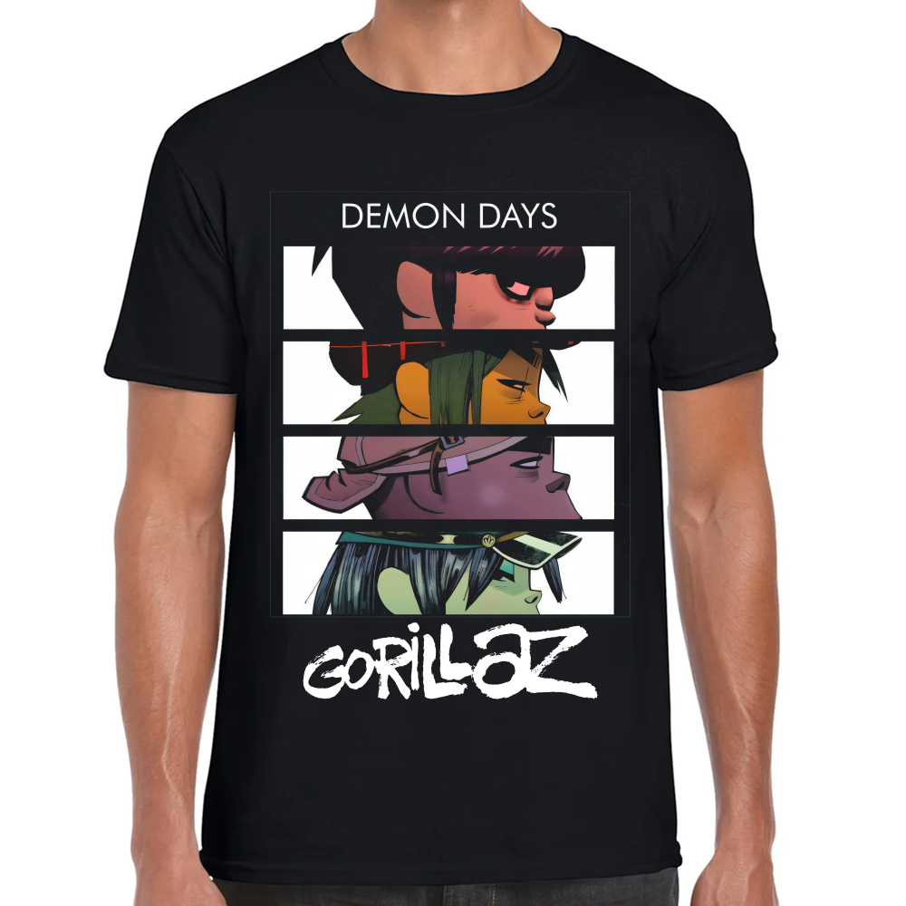Playera Gorillaz Demon Days Poster Algodón Premium #0002464