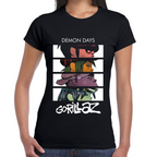 Playera Gorillaz Demon Days Poster Algodón Premium #0002464
